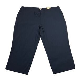 Eliane Rose High Rise Pull On Capri Pants Size 22W NEW Preppy Minimalist Casual